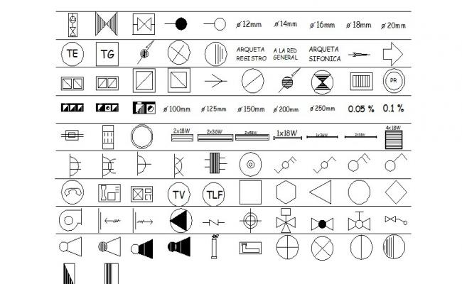 Architecture college logo design cad block details dwg file