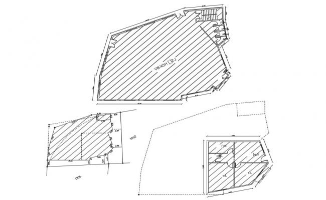 Circular design layout plan of building, corporate structure dwg file ...