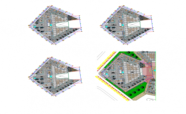 Government Building Elevation design - Cadbull