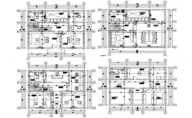 Plan of admin block in auto cad file - Cadbull