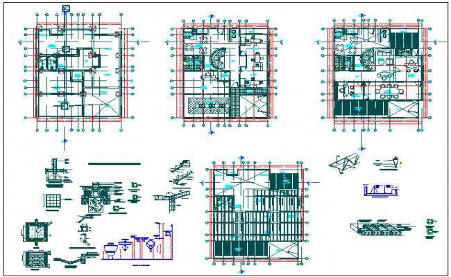 Office Building Floor Plan CAD Drawing - Cadbull