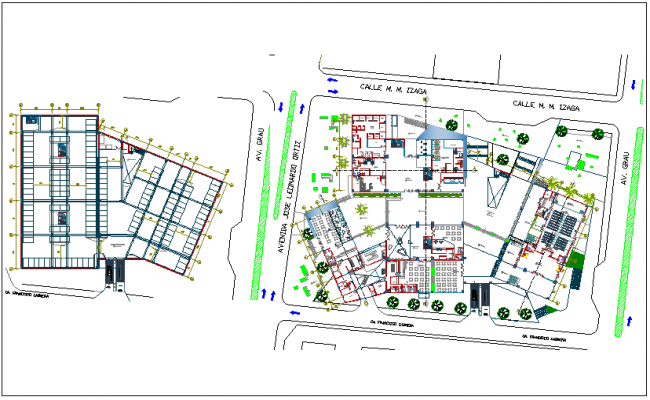 Elevation Detail Of The Ground Floor Commercial Building Plan Detail 