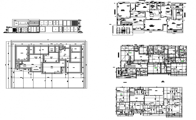 Elevation working plan detail dwg file - Cadbull