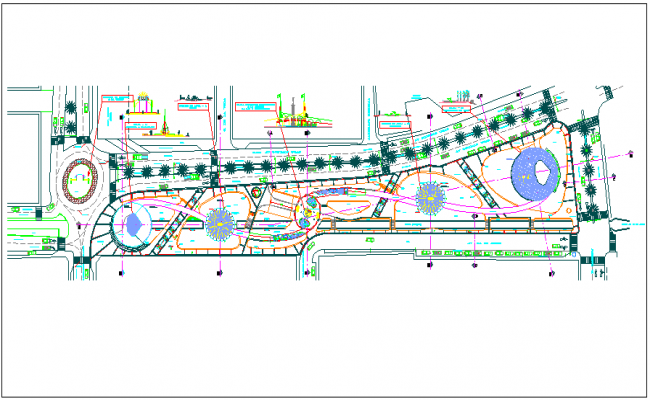 Theme park dwg file - Cadbull