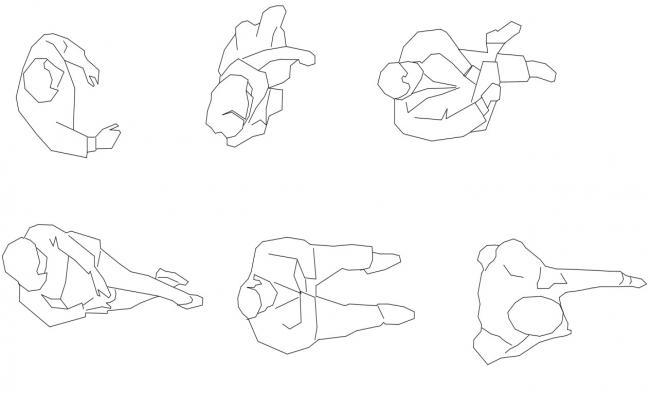 Massage room people elevation blocks cad drawing details dwg file - Cadbull