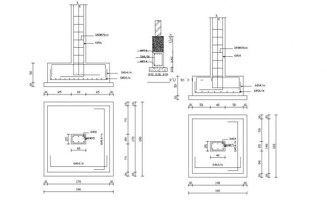 Raft Foundation Construction Plan download AutoCAD Drawing - Cadbull