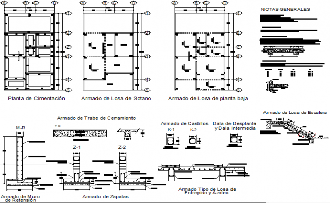 Autocad drawing of construction detail - Cadbull