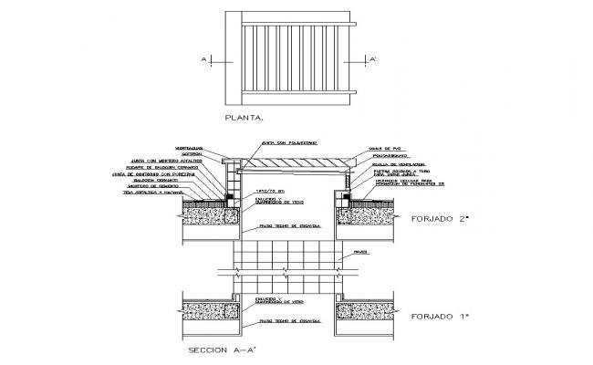 Ground floor framing plan details of office building dwg file - Cadbull