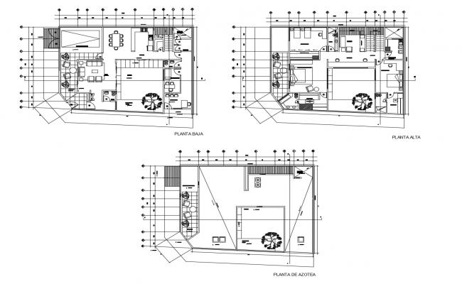  Row  house  plan  with detail dimension in AutoCAD  Cadbull