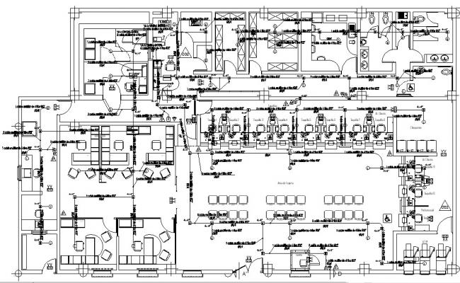 Centre Line Plan Detail And Elevation Dwg File - Cadbull