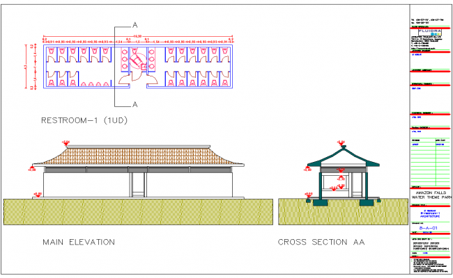 Public Toilet Layout plan with detail - Cadbull