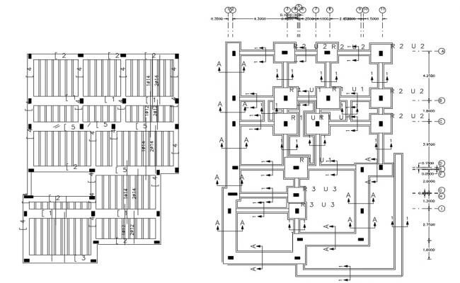 Detail Beam Structure Elevation 2d View Cad Blocks Layout Autocad File 