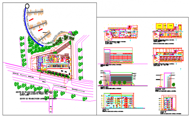 Recovery and rehabilitation center design drawing