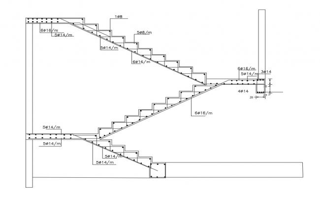 Deck Staircase Plans AutoCAD File - Cadbull