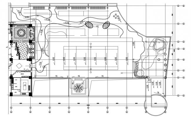 Urban map and town planning with landscaping cad drawing details dwg ...