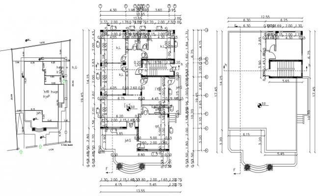 Architectural Lavish House Building Plan With Foundation Design - Cadbull