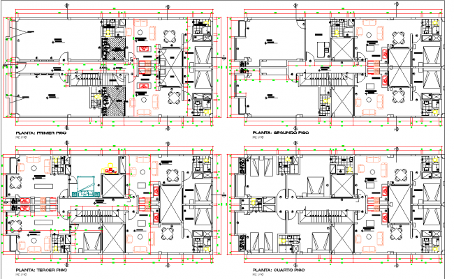 1 Bhk Apartment Floor Plan Cadbull 3112