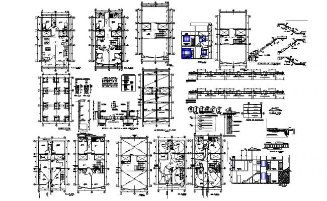 Traditional Residence elevation design - Cadbull