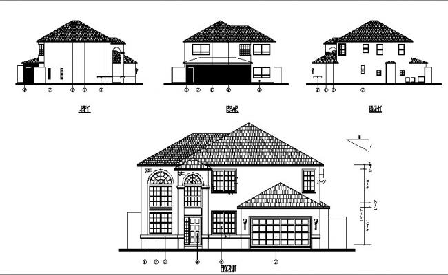 Residential House Architecture Design - Cadbull