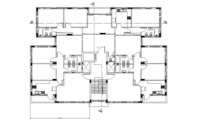 Bungalow plan details dwg files - Cadbull