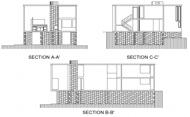 section-normal-fisher-house-plan-detail-dwg-file