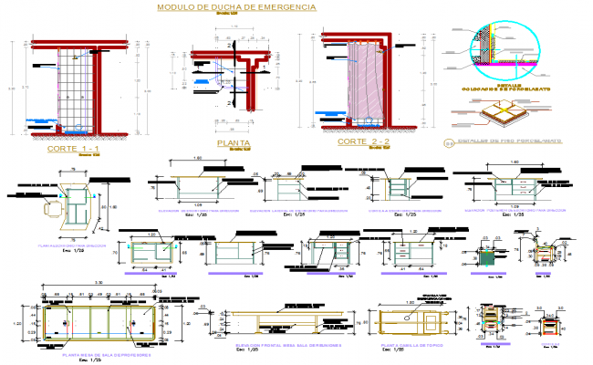 Sectional details of