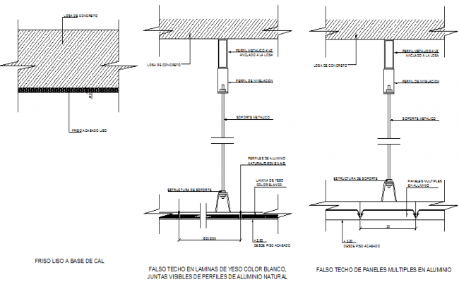 Showing Drop ceiling detail dwg file