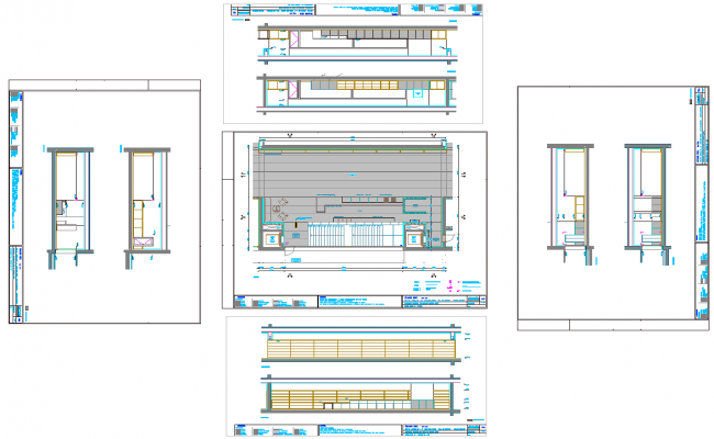 Showroom Layout plan with Elevation Design