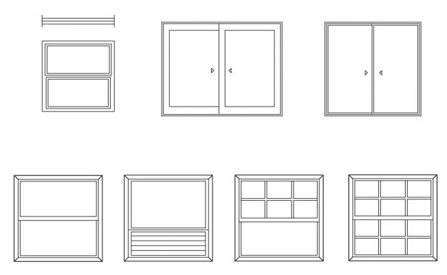 Sliding door installation details dwg file - Cadbull