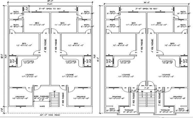 North Facing 2 BHK House With Electrical Layout Drawing DWG File - Cadbull