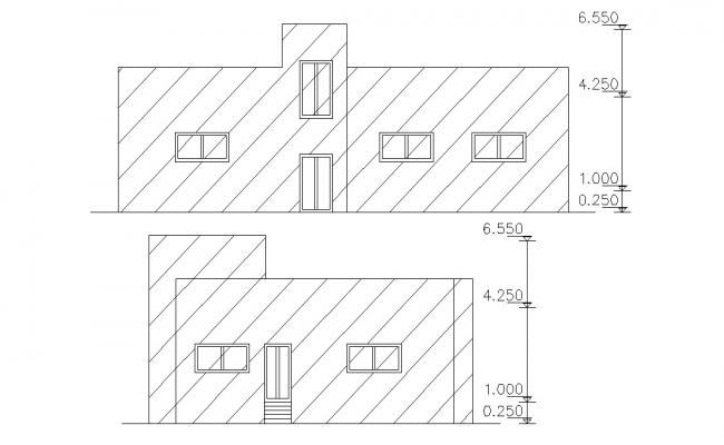 Plot And House Demarcation With Architectural Planning DWG File - Cadbull