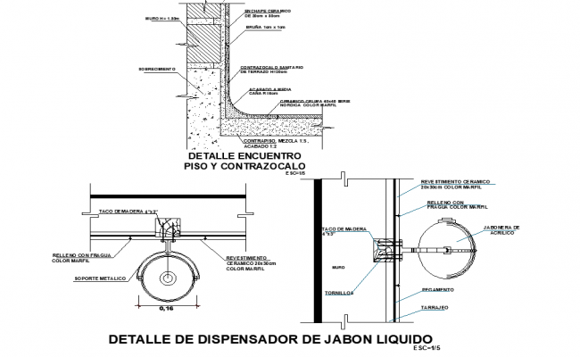 Sink detail cad files