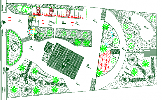 Residential Site Plan Layout 2 and 3 bhk apartment architecture design  in autocad dwg 