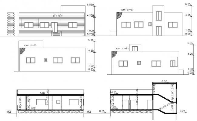 Architecture Modern House Plan AutoCAD Drawing - Cadbull