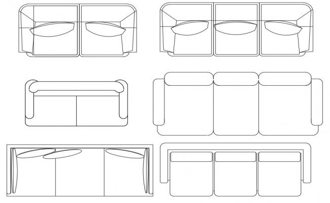 diwan sofa dwg file - Cadbull