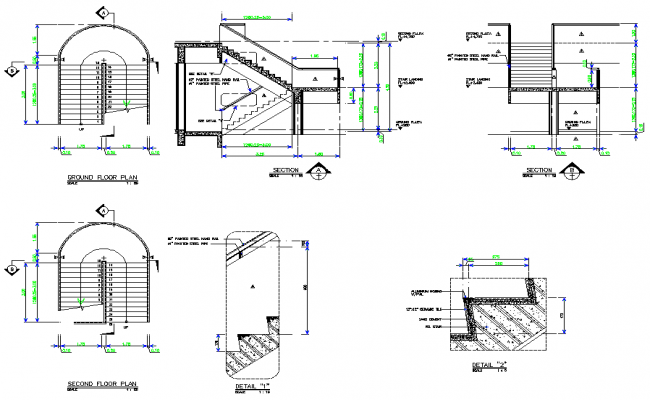 Installation unit detail plan - Cadbull