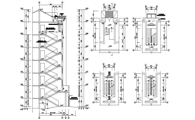 Concrete chamber constructive sections and structure details dwg file ...