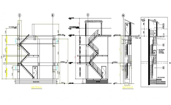 Arch centre plan and section detail dwg file - Cadbull