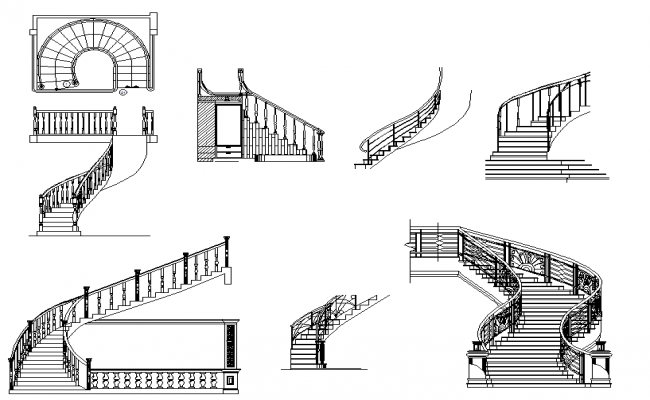 Interior House Section Drawing DWG File - Cadbull