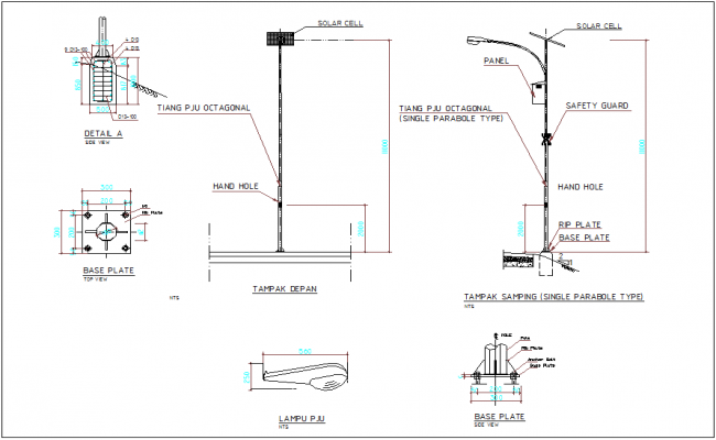 Street lamp detail dwg file Fri Dec 2017 04 57 33