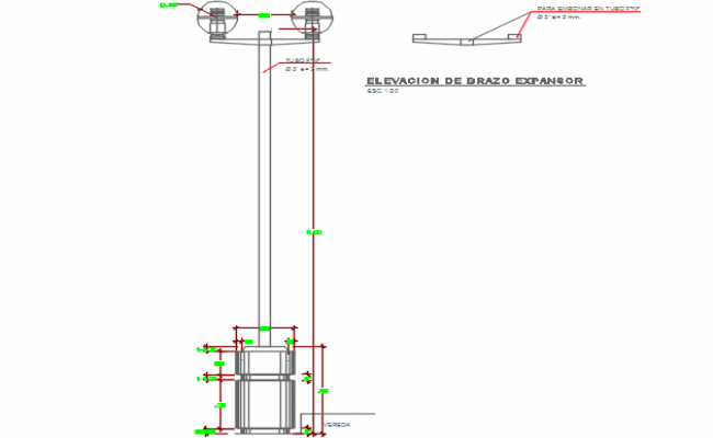 Sedimentation improvement construction view with plan,elevation and ...