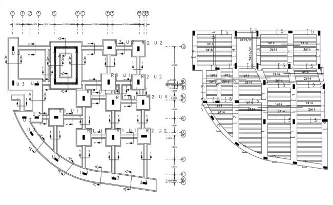 Foundation Drawing In AutoCAD File - Cadbull