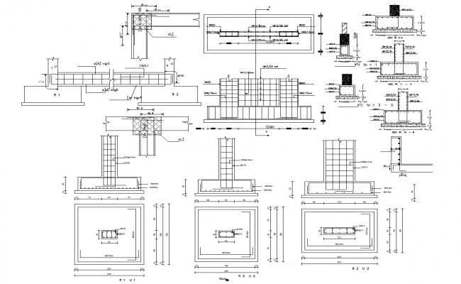 Beam And Column Structural Joint Design AutoCAD File - Cadbull