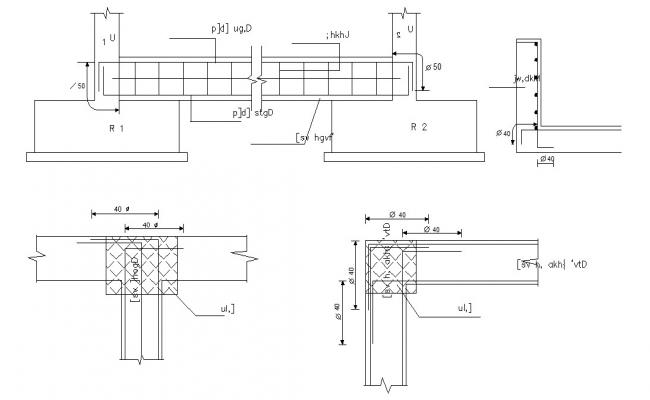 Rcc Beam And Slab Steel Work Design Cad File - Cadbull