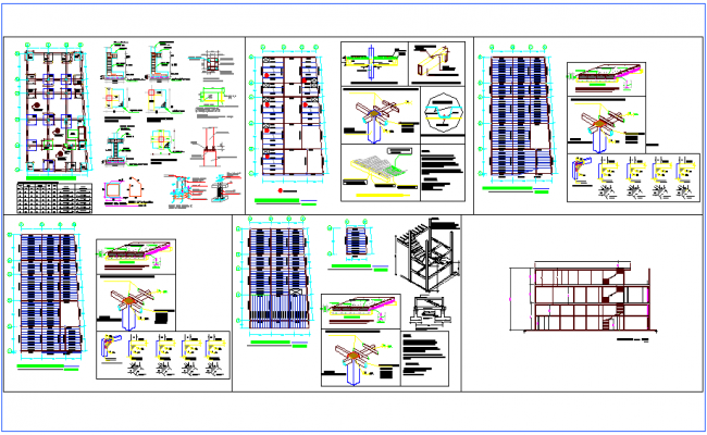 Structural view of cover plan dwg file - Cadbull