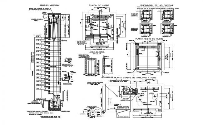 Main elevation and sectional view of municipality government office dwg ...