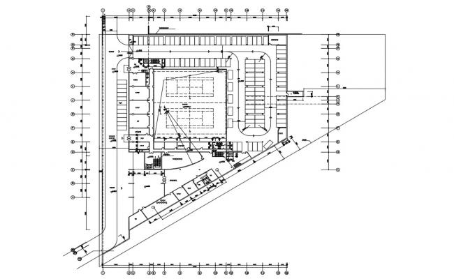 Table tennis game detailing plan - Cadbull