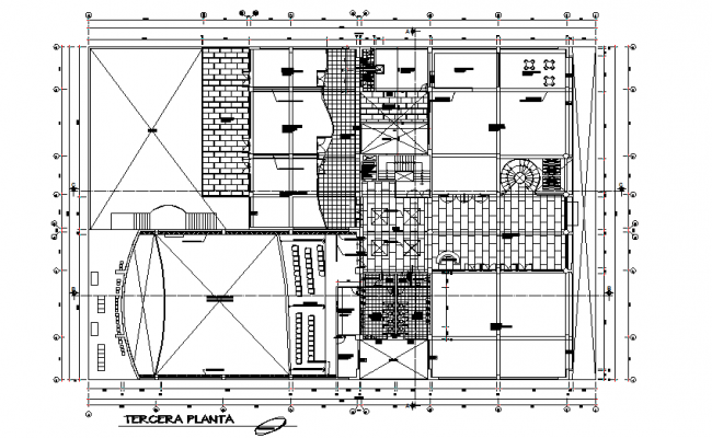 Corporate office building elevation and sectional details dwg file ...