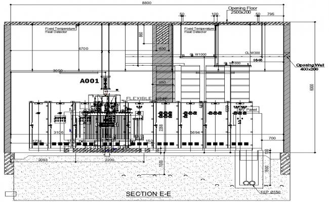 MDF Rack Elevation DWG File - Cadbull