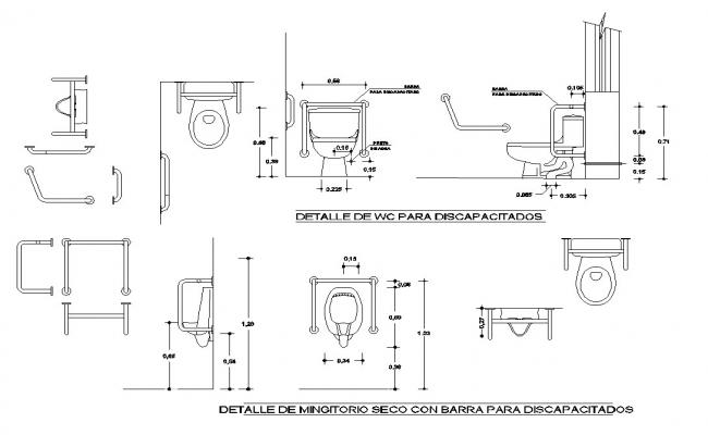 Toilet detail in cad files